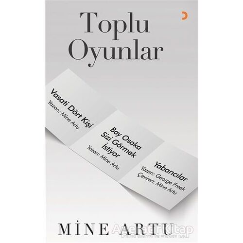 Toplu Oyunlar - Mine Artu - Cinius Yayınları