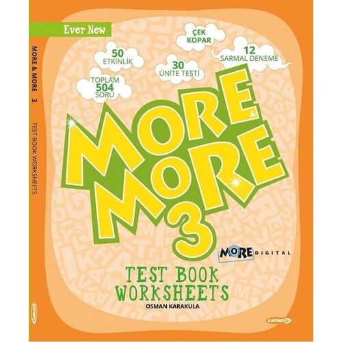 Kurmay ELT More and More English 3 Worksheets Test Book