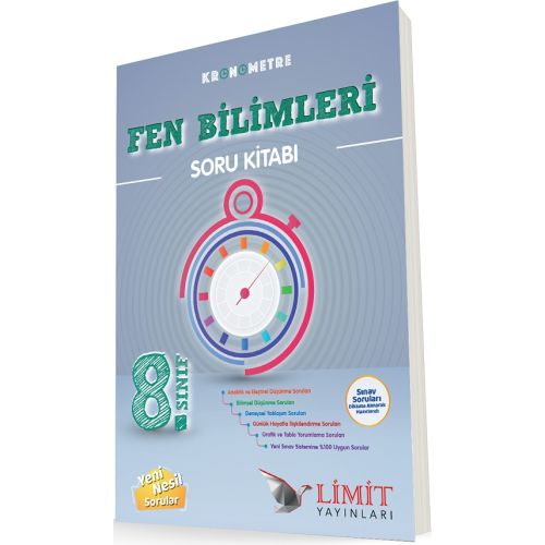 Limit 8. Sınıf Fen Bilimleri Kronometre Soru Bankası