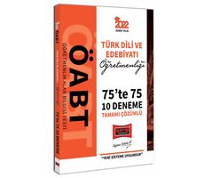 Yargı 2022 ÖABT Türk Dili ve Edebiyatı Öğretmenliği 75te 75 Tamamı Çözümlü 10 Deneme